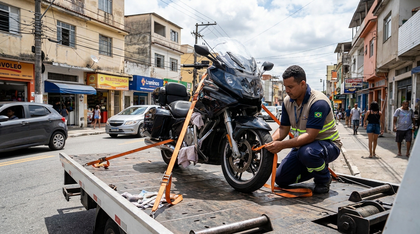 Remoção de Moto em Pane em Foz do Iguaçu‑PR